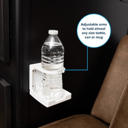 Camco ADJUSTABLE DRINK HOLDER, WHITE (E/F) 44040
